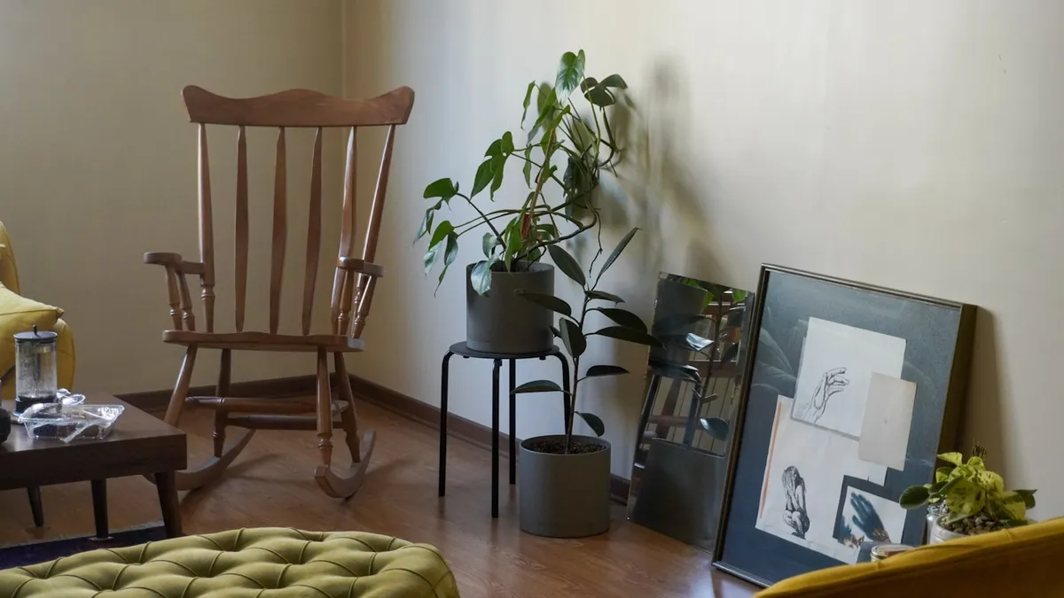 Cozy home and plant scene for How to Mix Modern and Vintage Decor for a Cozy, Timeless Home